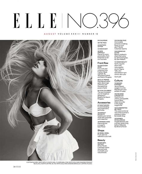 Ariana Grande Elle Magazine August 2018 Issue