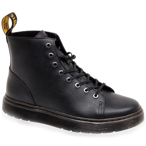 dr martens talib mens leather lace  boots black
