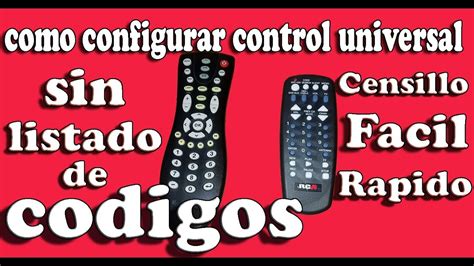 como programar  configurar  control remoto universal  tv todas las marcas audistreet