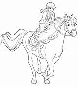 Ausmalen Pferde Cheval sketch template