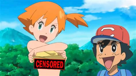 misty takes off her clothes pokemon sun and moon anime review misty