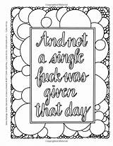 Coloring Pages Snarky Sassy Printable Book Adult Sayings Adults Word Color Swear Sheets Saucy Swears Sarcasms Visit sketch template