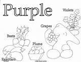 Coloring Purple Pages Pdf sketch template