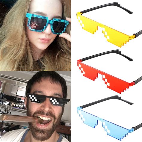 Deal With It Thug Life Shades Sunglasses Frameless Pixel Unisex