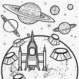 Astronomy Coloring Kids Moon Printable Space Pages Surface Rocket Nasa Crater Drawing Activities Big Fun Planet Color Landing Base Super sketch template