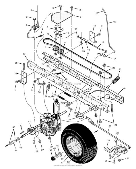 murray xb lawn tractor  parts diagram  motion drive