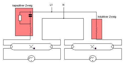 schaltplan leuchtstofflampe wiring diagram