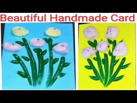 handmade cardpaper craftcard making  kidsart  craft youtube