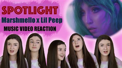 marshmello x lil peep spotlight video reaction youtube