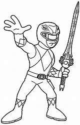 Coloring Rangers Ranger Power Red Mighty Morphin Print Pdf Wecoloringpage sketch template