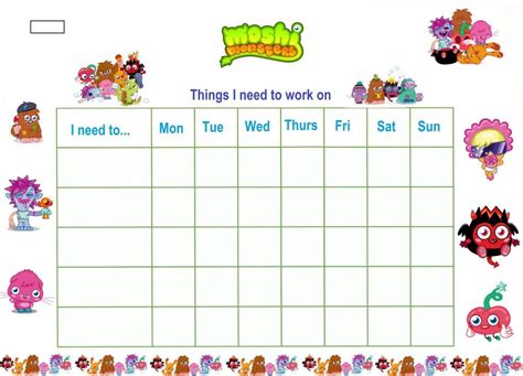 printable reward charts  kids reward chart template reward chart