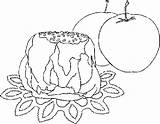 Coloring Pages Desserts Apples Dumpling Deserts Kids Popular sketch template