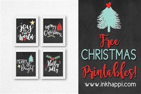printable farmhouse christmas signs merry christmas sign printables