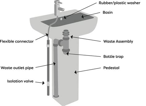 diagram   pedestal basin   fit  bathroom sink   bathroom sink diy bathroom