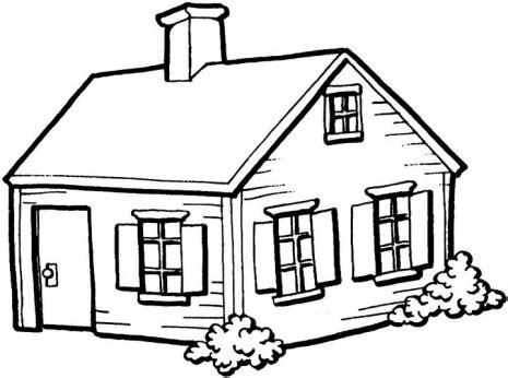 kids   houses  homes coloring pages