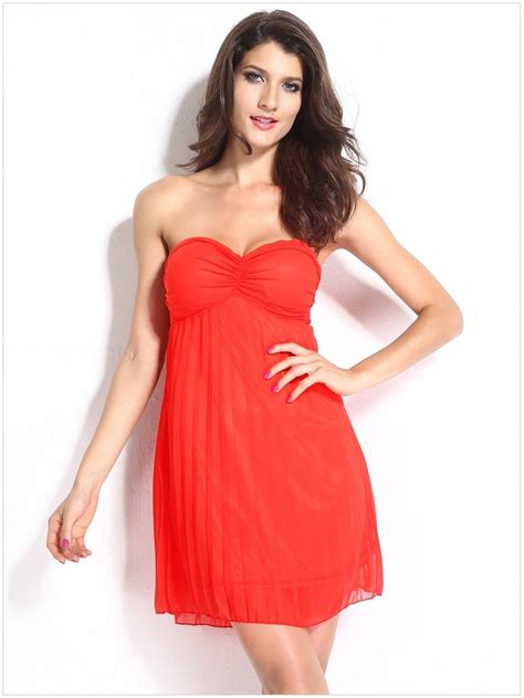 cheap sexy sleeveless short orange cocktail dress online store for women sexy dresses