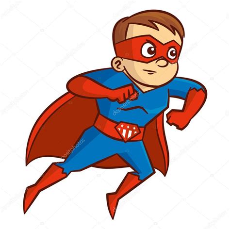 superhero boy cartoon character stock vector  ichbinsam
