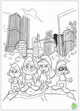 Coloring Pages Smurfs Dinokids Close Printable sketch template