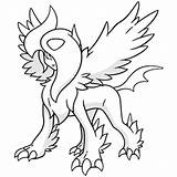 Absol Coloring Pages Template sketch template