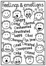 Feelings Worksheet Worksheets Emotions sketch template