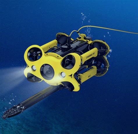 chasing  underwater drone underwater rov   camera  arm