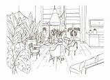 Stoelen Comfortabele Scandic Laag Lijst Hygge Woonkamer Geleverd Stijl Dineren Illustratie sketch template