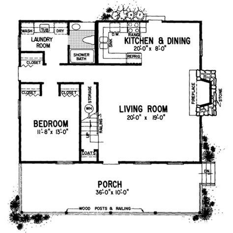 country style house plan  beds  baths  sqft plan   house floor plans cabin