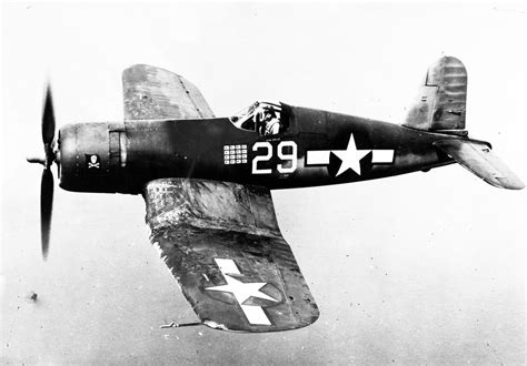 Aboard His U S Navy F4u “corsair” Fighter Plane