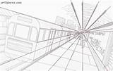 Point Perspective Drawing Easy Vanishing Prospettiva Centrale Simple Illustration Railroad Punto Drawings Di Example Vista Sketches Examples Draw Sketch Creative sketch template