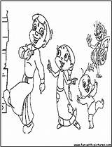 Coloring Bheem Pages Chhota Nickelodeon Colouring Kids Fun sketch template
