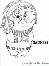 Sadness Inside Coloring Print Color Sky Pages Disgust Birthday sketch template