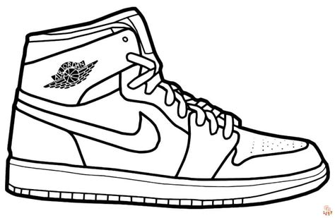 cool shoe coloring pages