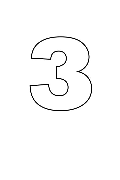 number templates  printable