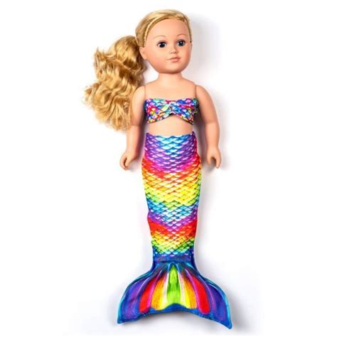 mermaid tails  dolls rainbow reef mermaid doll tail set