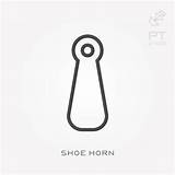 Shoehorn Illustrations Vector Clip Horn Shoe sketch template