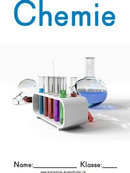 bunte deckblaetter deckblatt chemie schule ordner chemie