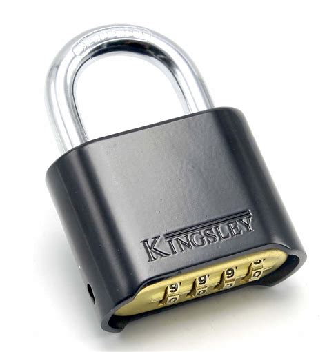 kingsley resettable combination padlock gym lock locker lock gate lock indoor outdoor