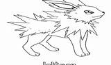 Jolteon Coloring Pokemon Flareon Pages Vaporeon Getcolorings Getdrawings Pag Print Colorings sketch template