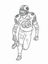 Coloring Football Player Pages Players Printable Florida Nfl Drawing Gators Running Line Back Boys Color Gator Pencil Sketch American Kids sketch template