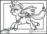 Pony Coloring Little Pages Applejack Princess Cadence Wedding Color Library Clipart Popular sketch template