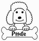 Poodle Coloring Pages Printable Silhouette Outline Kids Colouring French Designlooter Color Getcolorings Getdrawings 634px 13kb sketch template