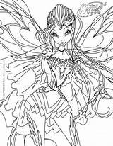 Winx Coloring Pages Club Bloom Bloomix Transformation Kleurplaat Color Print Linear Fairy Printable Hellokids Virtual Cartoon Adult Colouring Colorings Kids sketch template