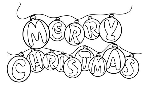 merry christmas bubble letters coloring coloring pages