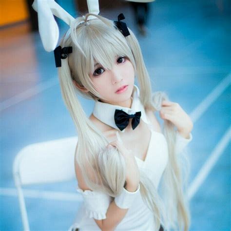 anime in solitude kasugano sora cosplay costume sexy bunny girl maid