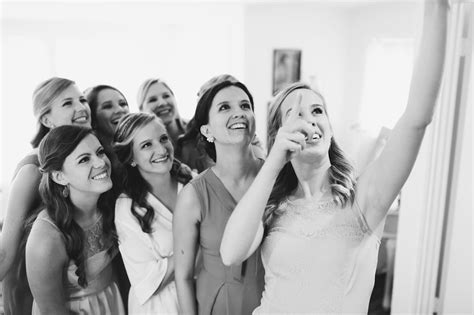 the instagram group shot creative bridesmaid photos