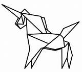 Coloring Origami Unicorn Awesome Pretty Pages Captivating Models sketch template