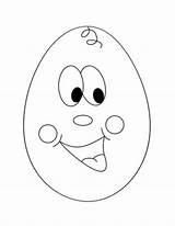 Coloring Egg Face Silly Sheet sketch template