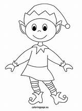 Elf Christmas Coloring Pages Elves Colouring Sheets Hat Printable Sheet sketch template