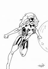 Spider Coloring Girl Woman Pages Inked Printable Template Color Getcolorings Deviantart Print Sp Getdrawings sketch template