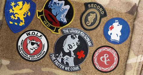 absurd  military unit patches